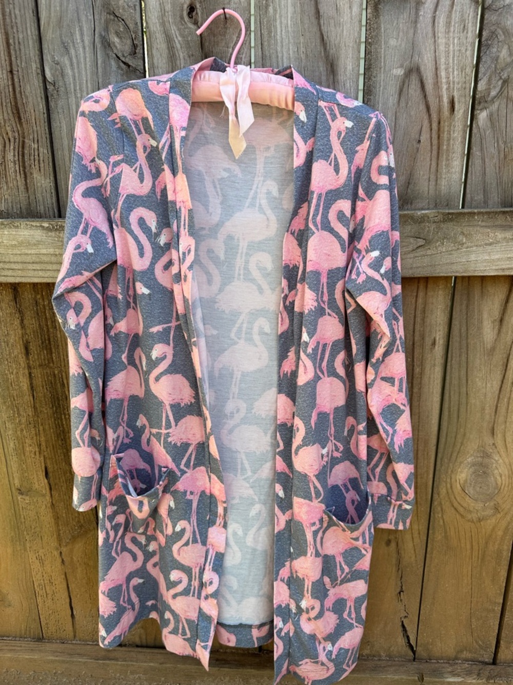 Simply Southern flamingo cardigan
